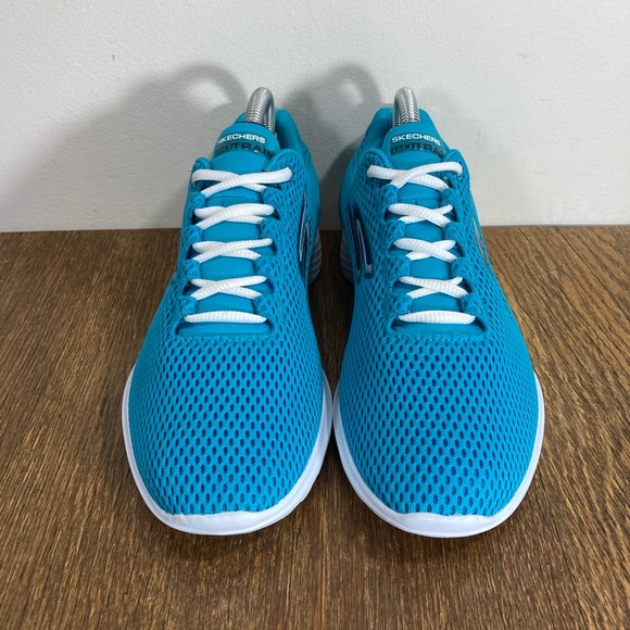 Skechers Go Train Lace Up Sneaker Women’s Size 8.5 Turquoise - Picture 3 of 12
